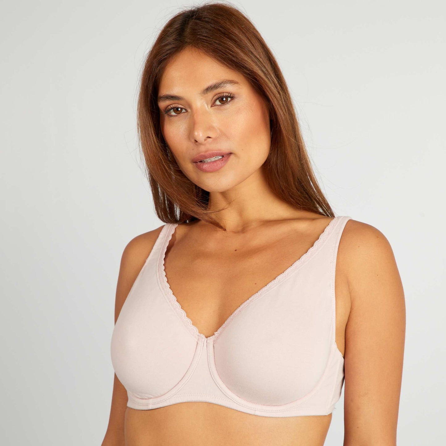 Soutien-gorge D&E en coton ROSE POUDRé