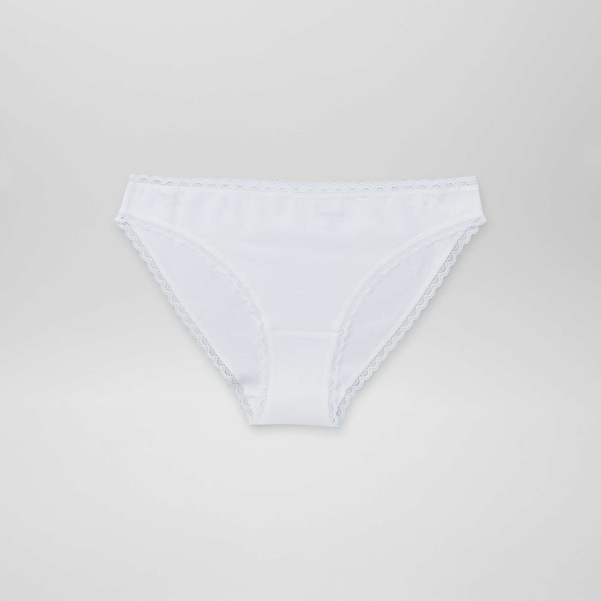 Lot de 2 culottes en coton BLANC