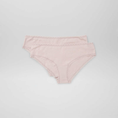 Lot de 2 shorties coton VIOLET