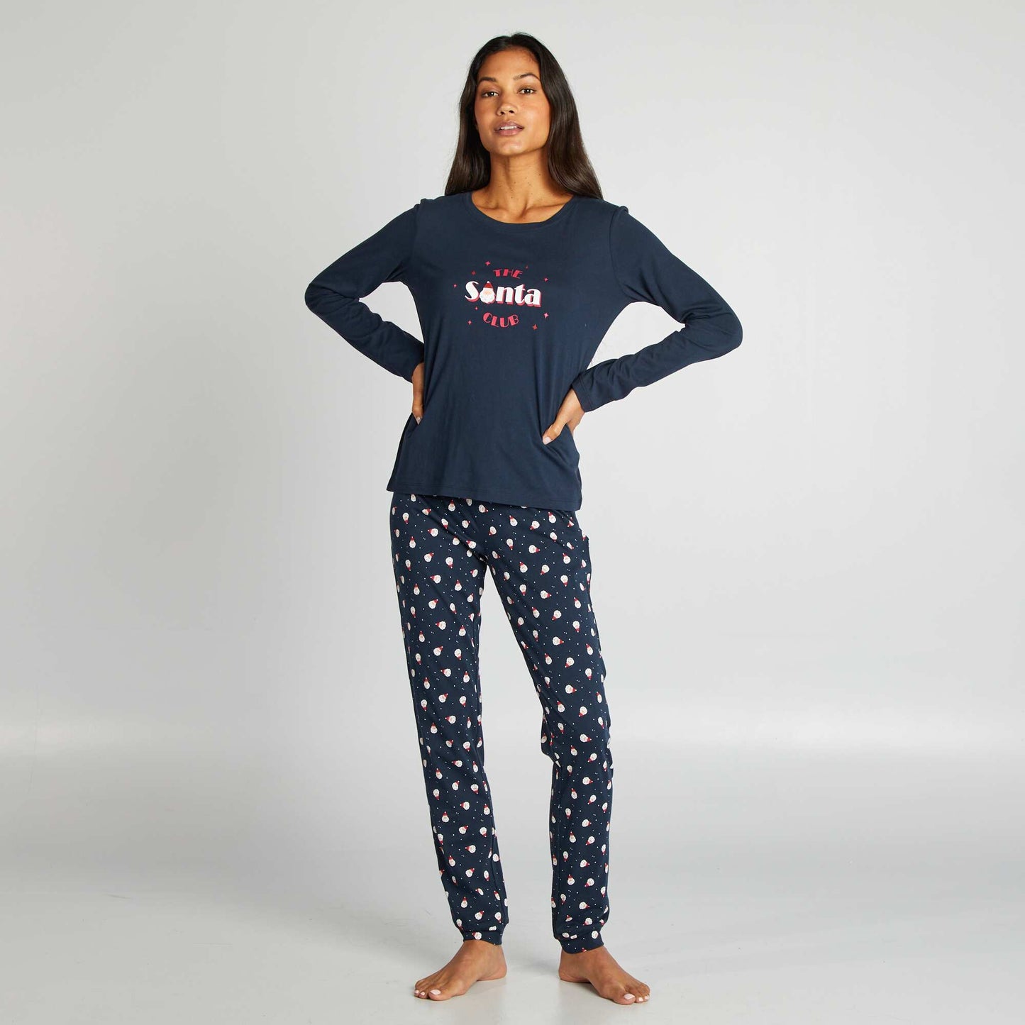 Ensemble pyjama de Noël - 3 pièces ROUGE/MARINE