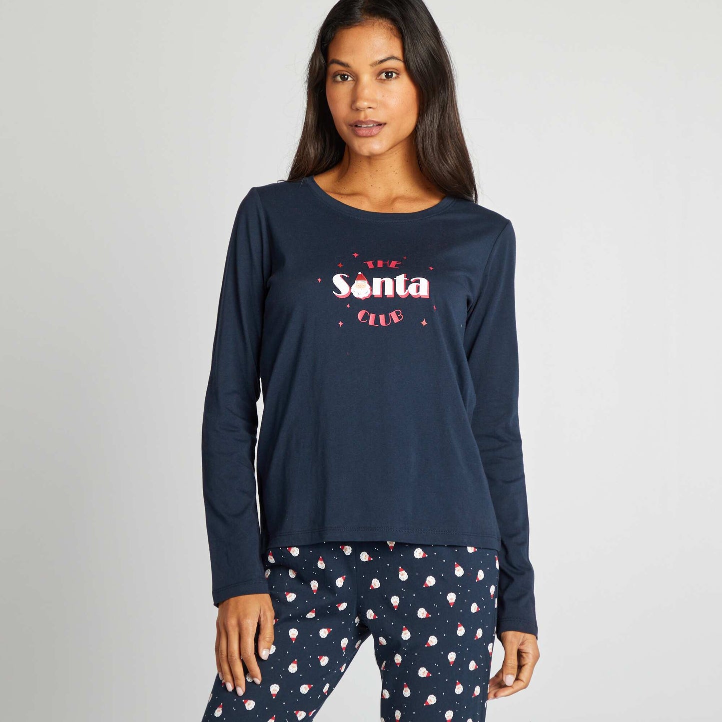 Ensemble pyjama de Noël - 3 pièces ROUGE/MARINE