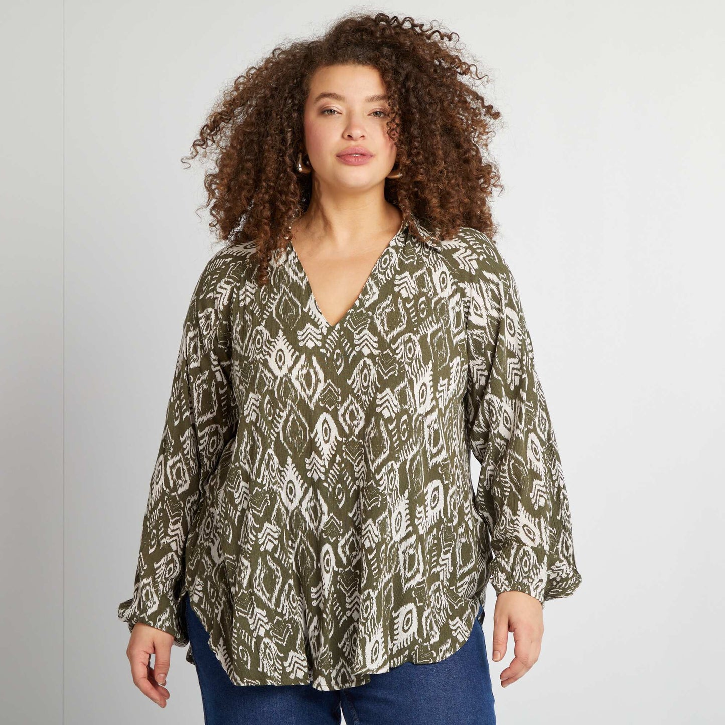 Blouse fluide KAKI