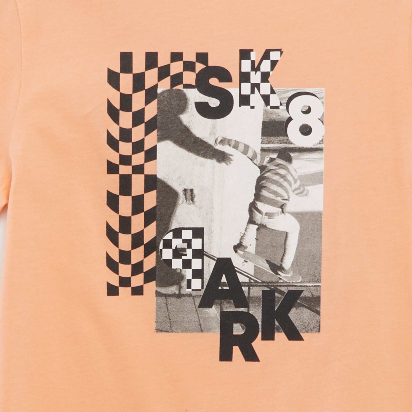 T-shirt manches courtes imprimé ORANGE