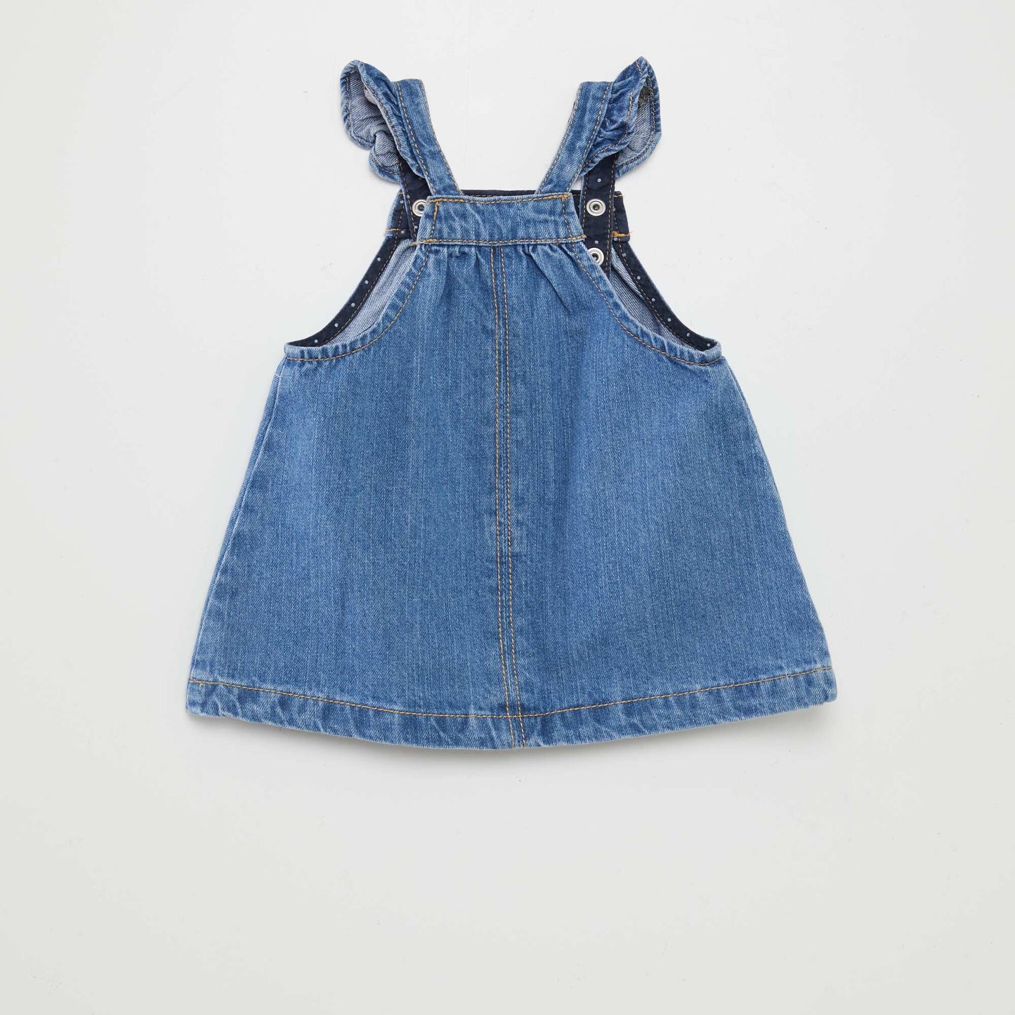 Robe salopette en jean BLEU