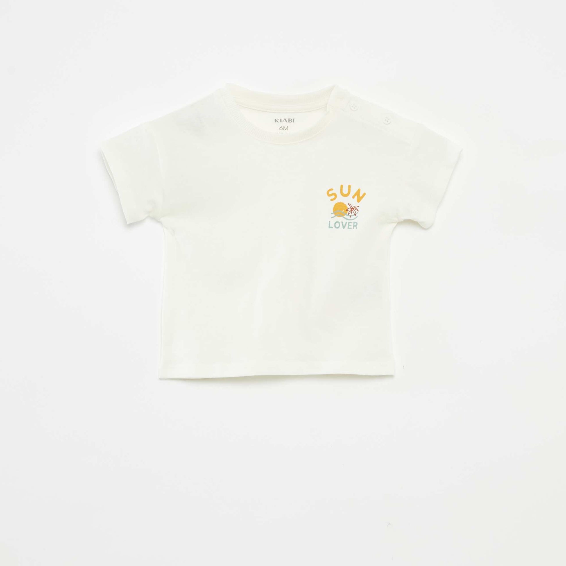 Ensemble short + t-shirt - 2 pièces BLANC
