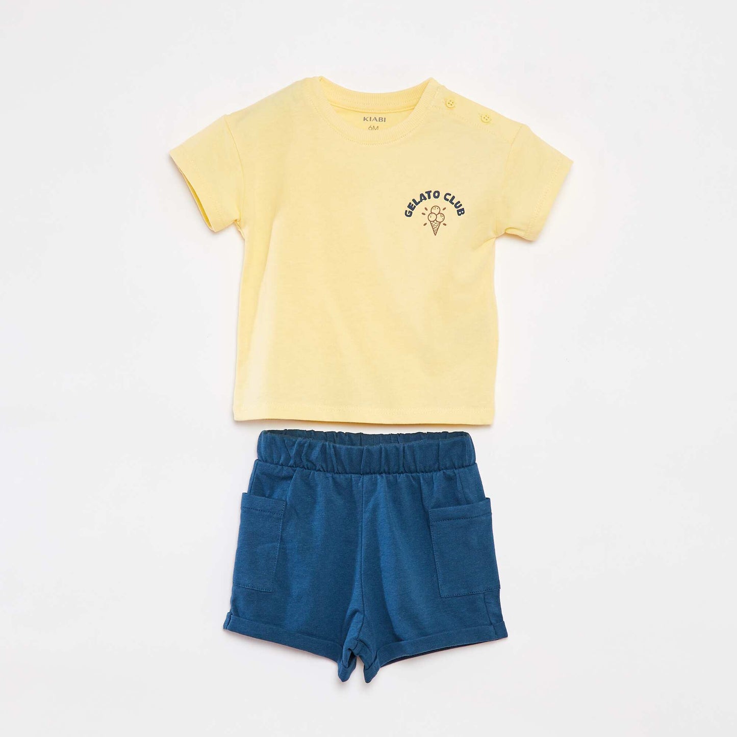Ensemble short + t-shirt - 2 pièces JAUNE
