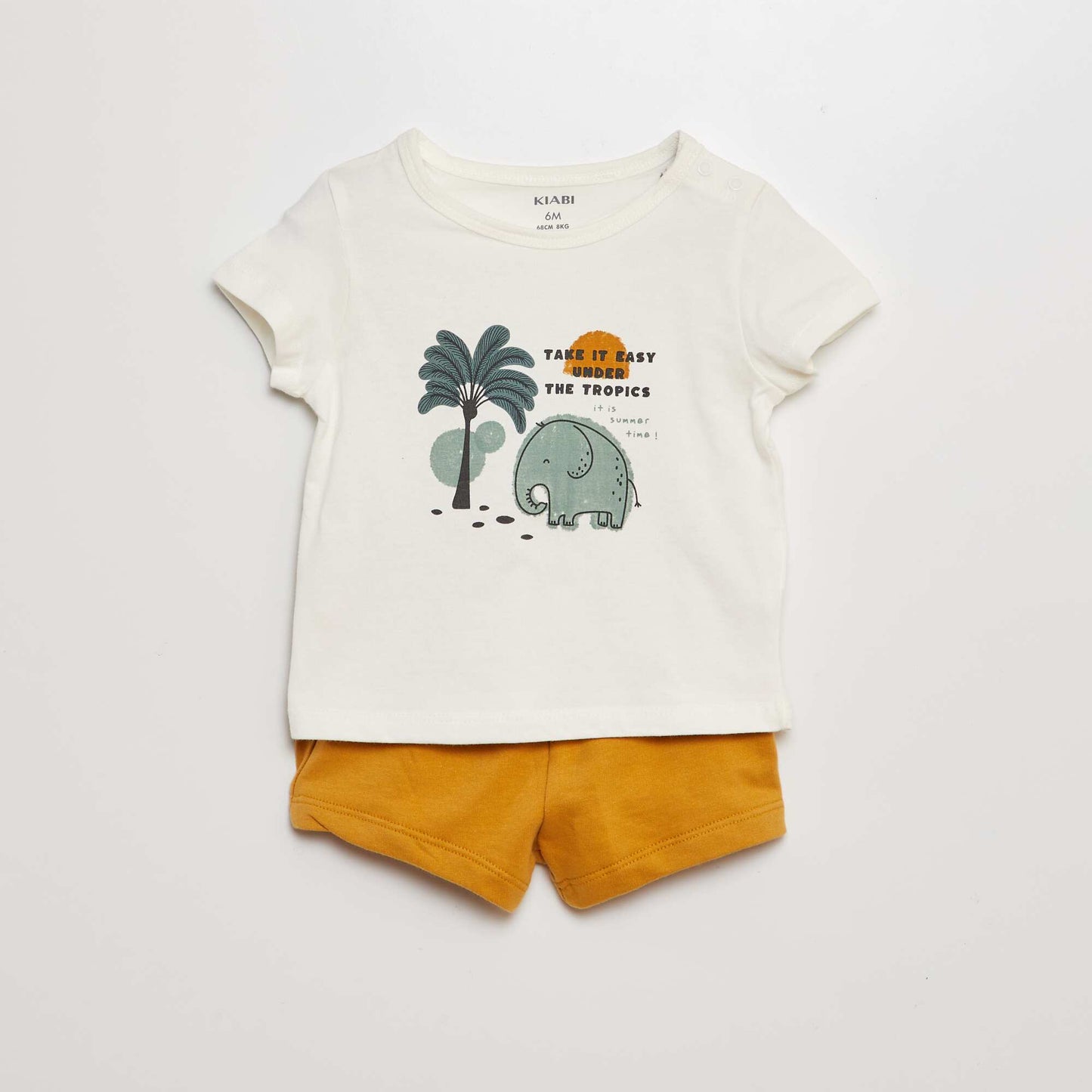 Ensemble t-shirt + short - 2 pièces BLANC