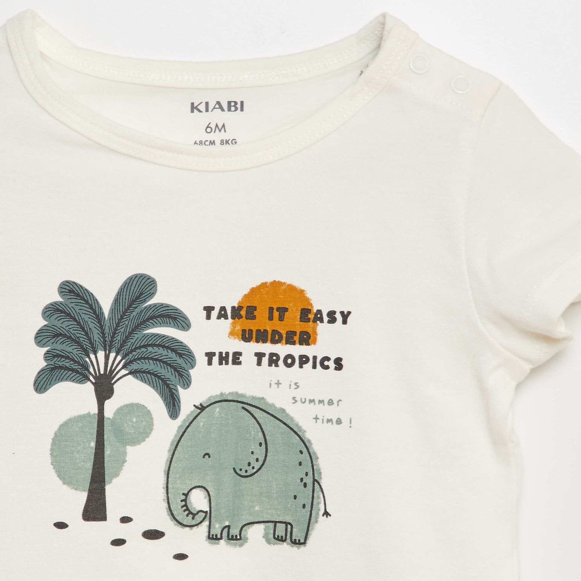 Ensemble t-shirt + short - 2 pièces BLANC