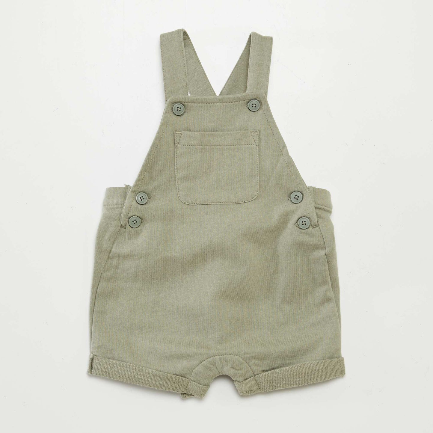 Ensemble salopette short + t-shirt - 2 pièces VERT