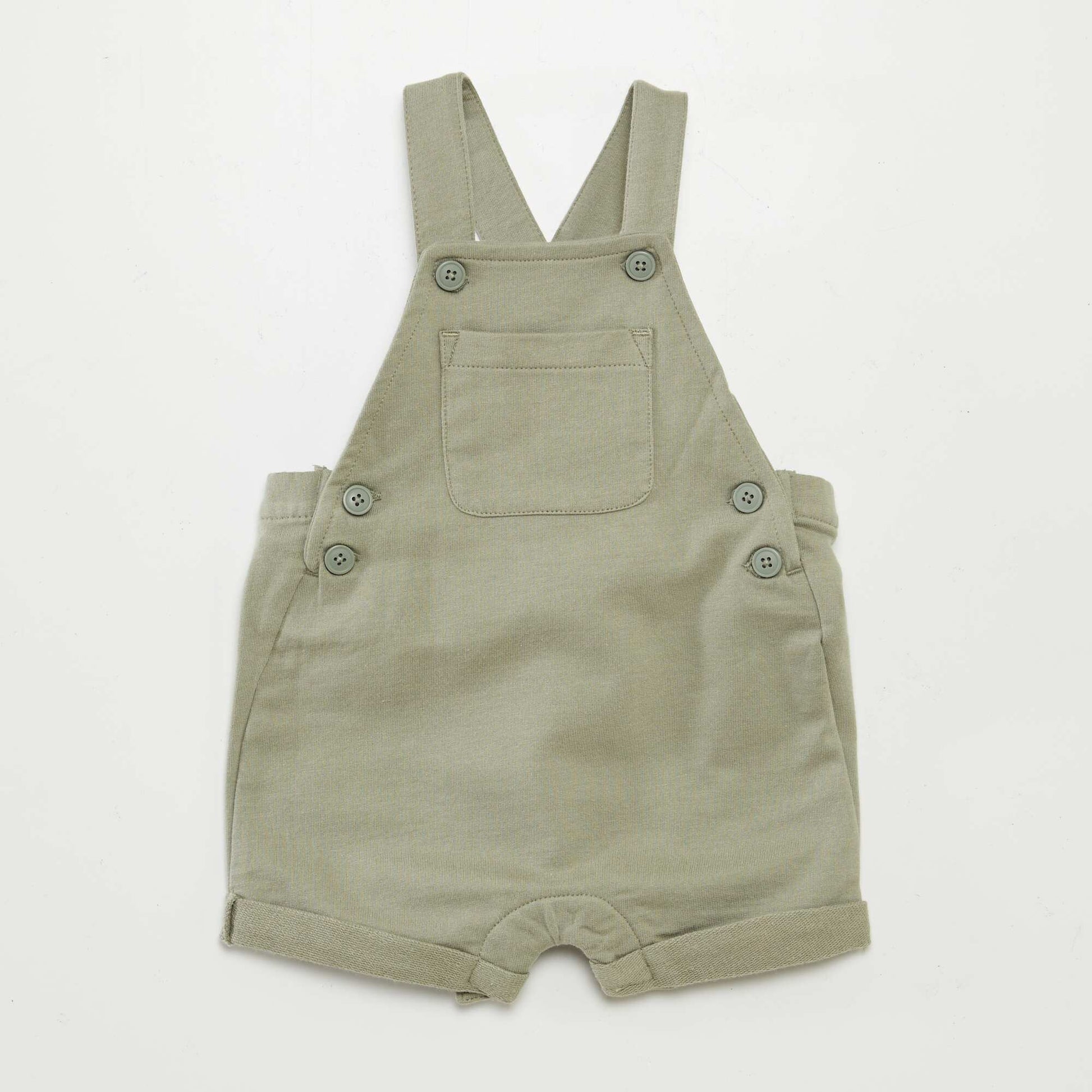 Ensemble salopette short + t-shirt - 2 pièces VERT
