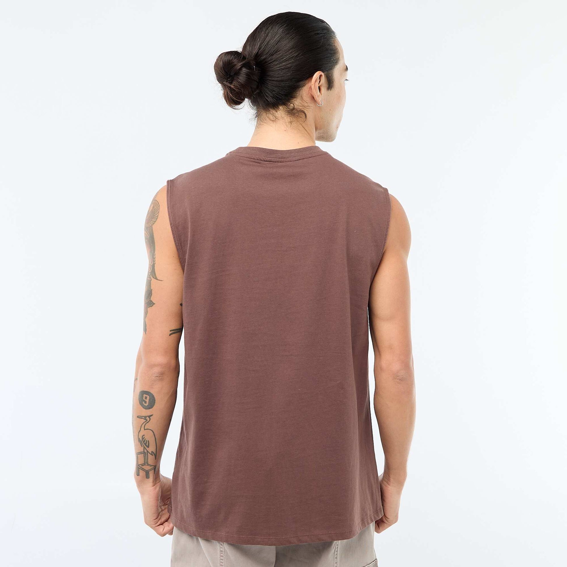 Débardeur en coton MARRON