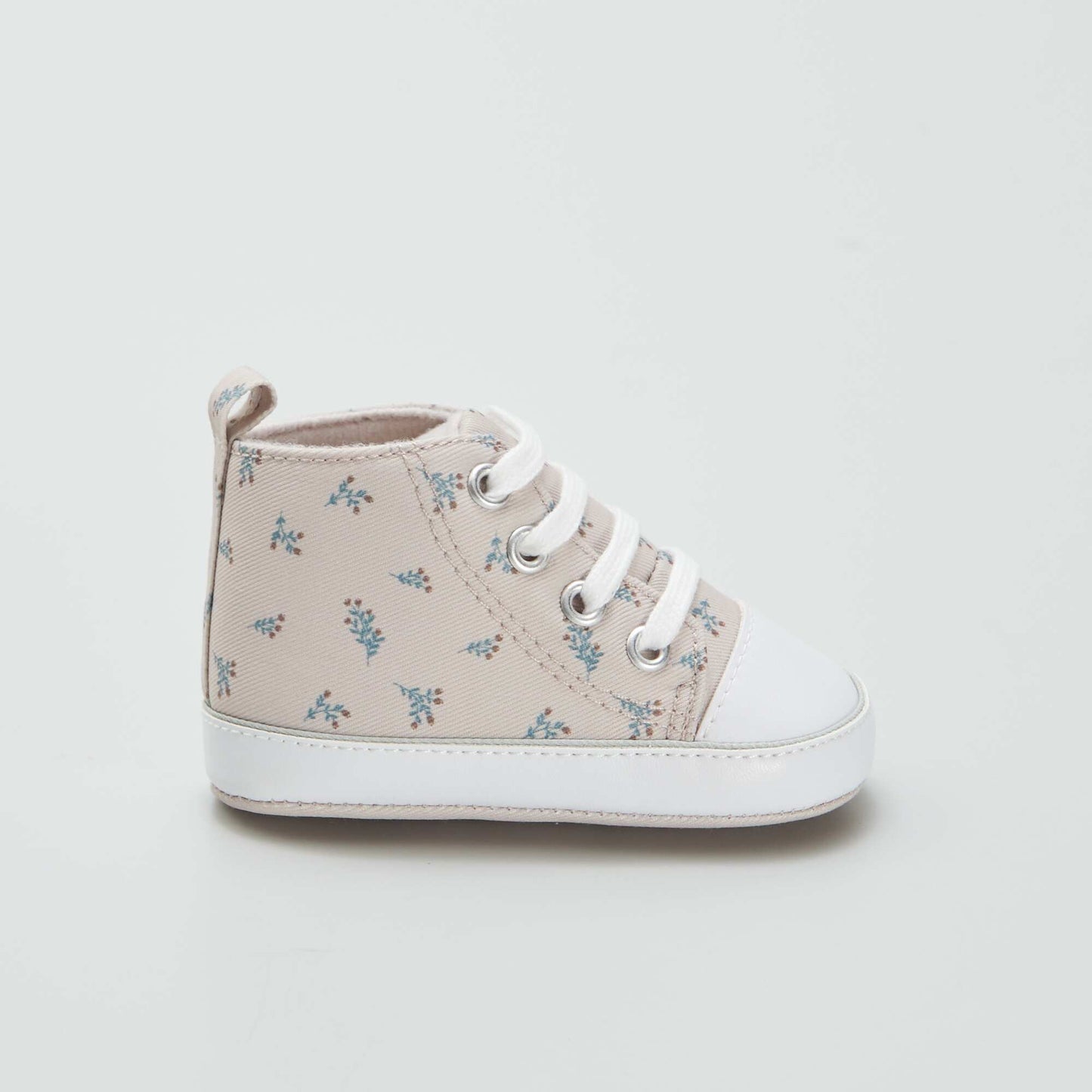 Baskets montantes en toile BEIGE