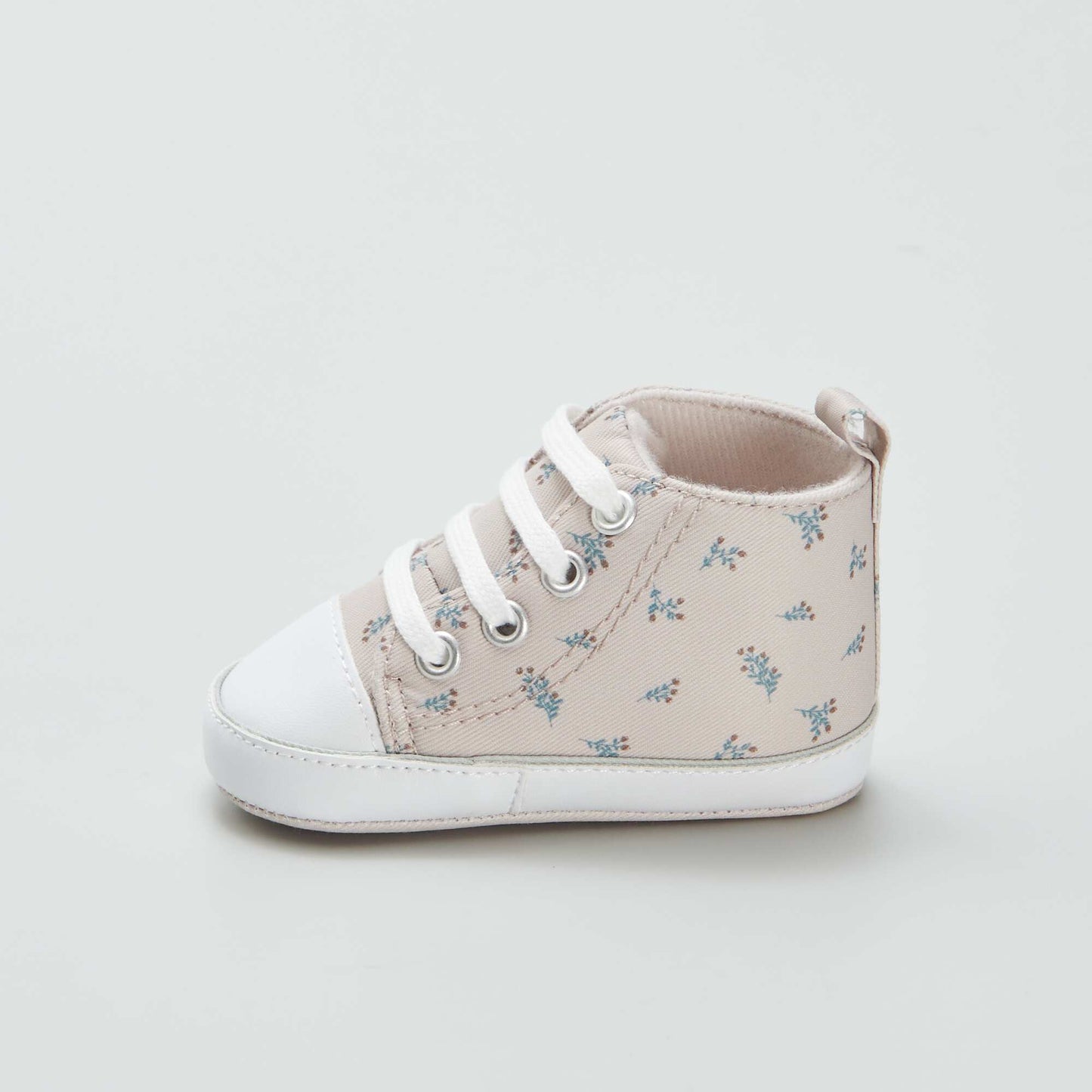 Baskets montantes en toile BEIGE