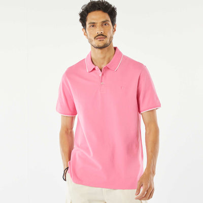 Polo en piqué  de coton ROSE