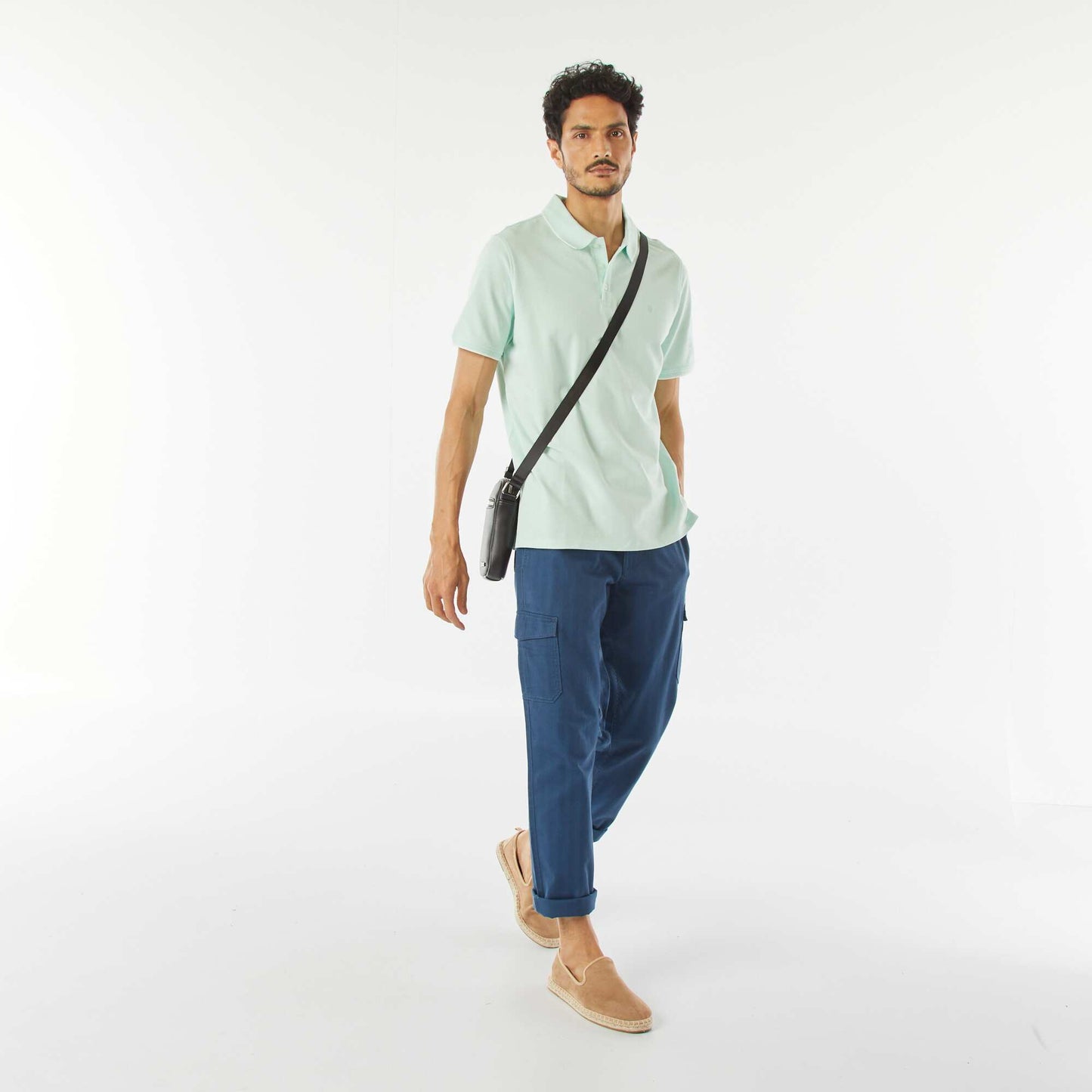 Polo en piqué  de coton VERT