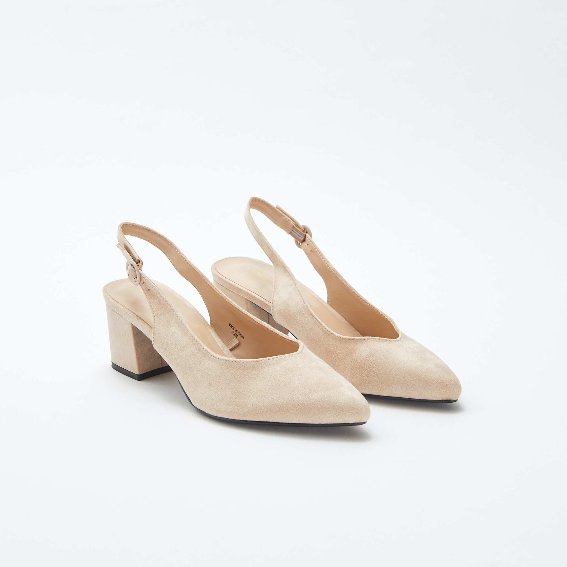 Escarpins ouverts à bout pointu BEIGE
