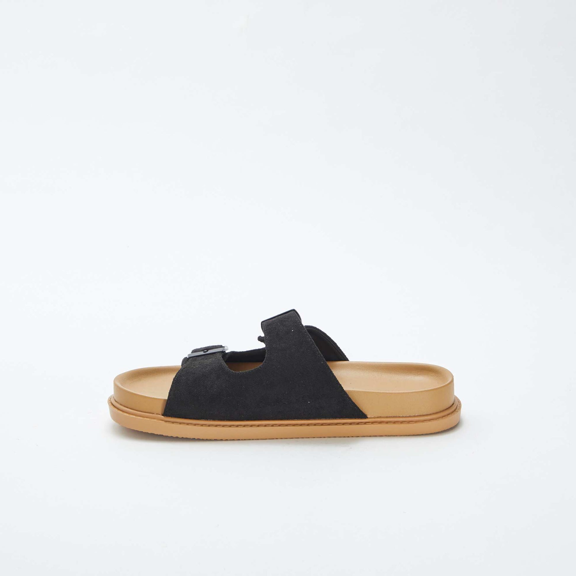 Mules épaisses double bride NOIR