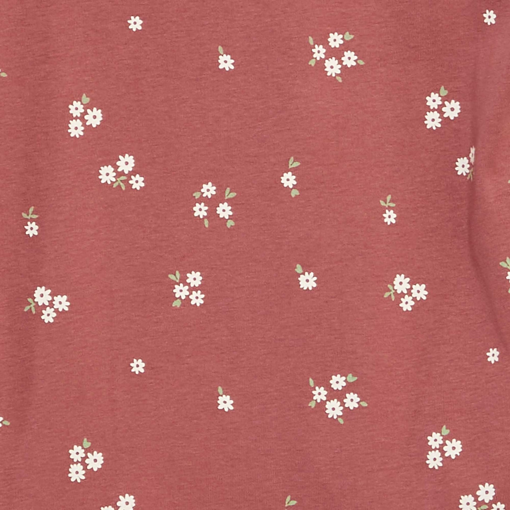 Pyjama long t-shirt + pantalon - 2 pièces ROSE