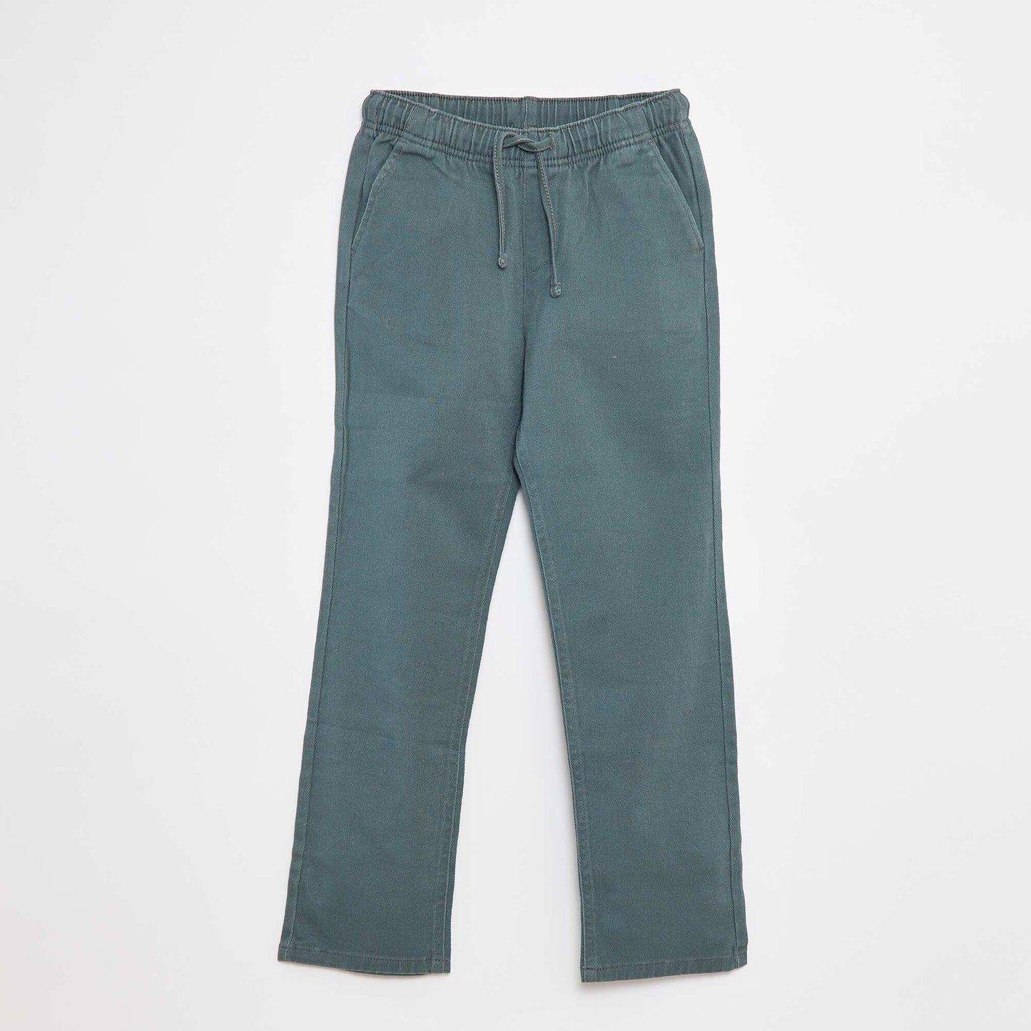 Pantalon regular uni VERT