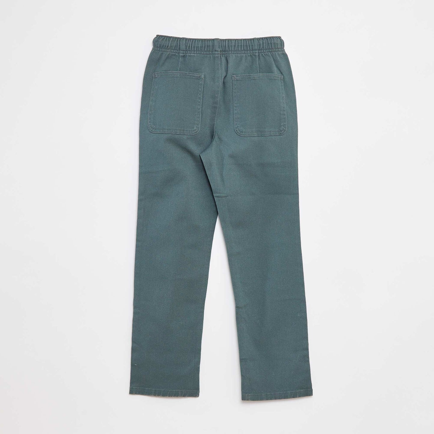 Pantalon regular uni VERT