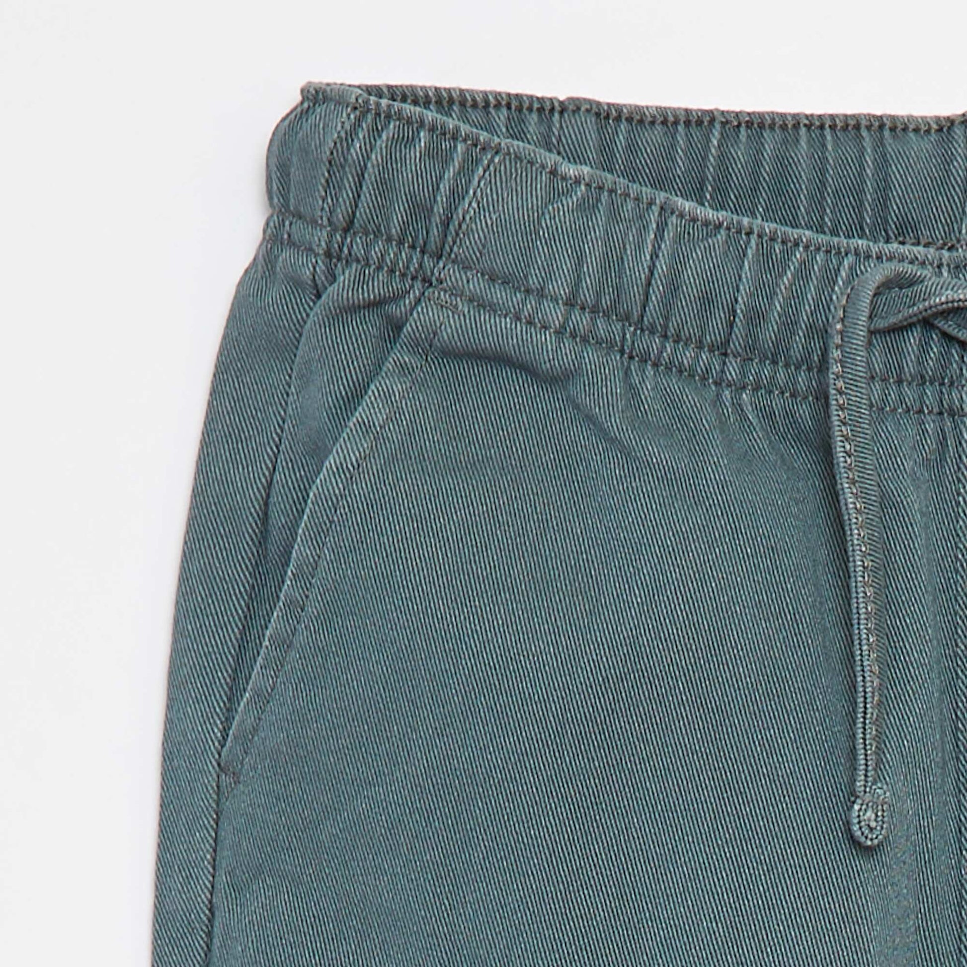Pantalon regular uni VERT