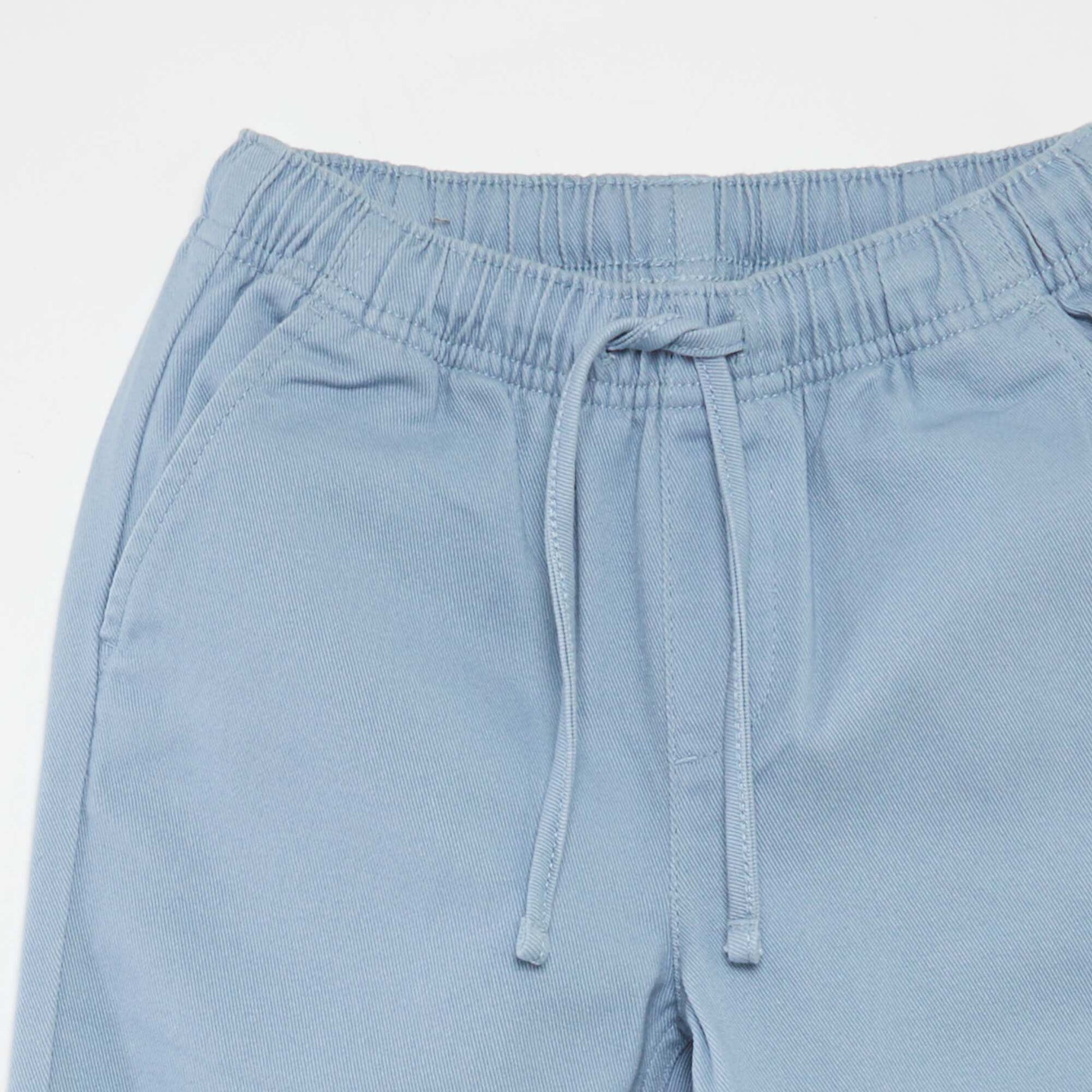 Pantalon regular uni BLEU CLAIR