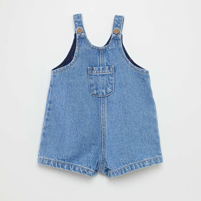Salopette short avec poche poitrine BLEU