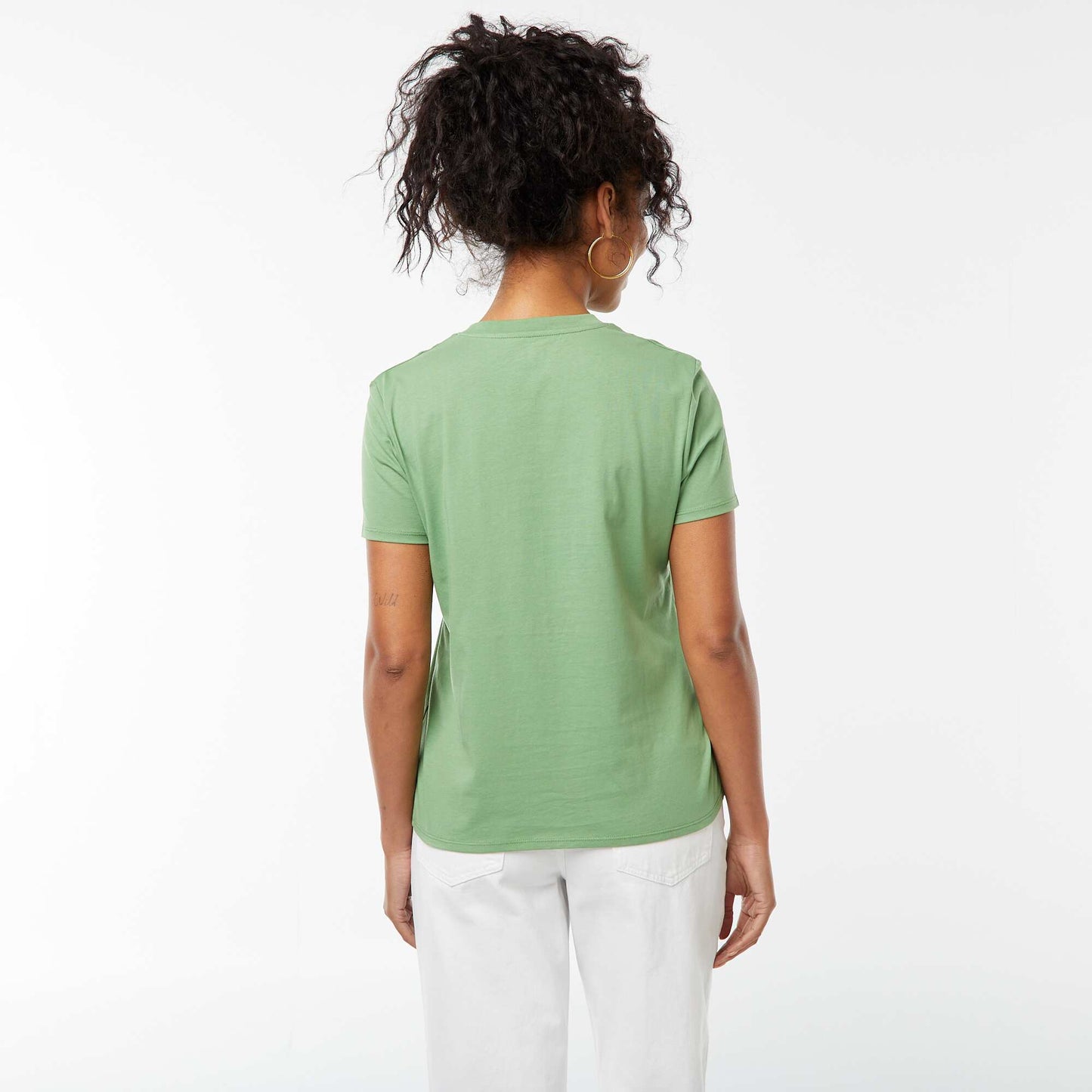 T-shirt en jersey manches courtes VERT