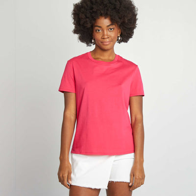 T-shirt en jersey manches courtes ROSE