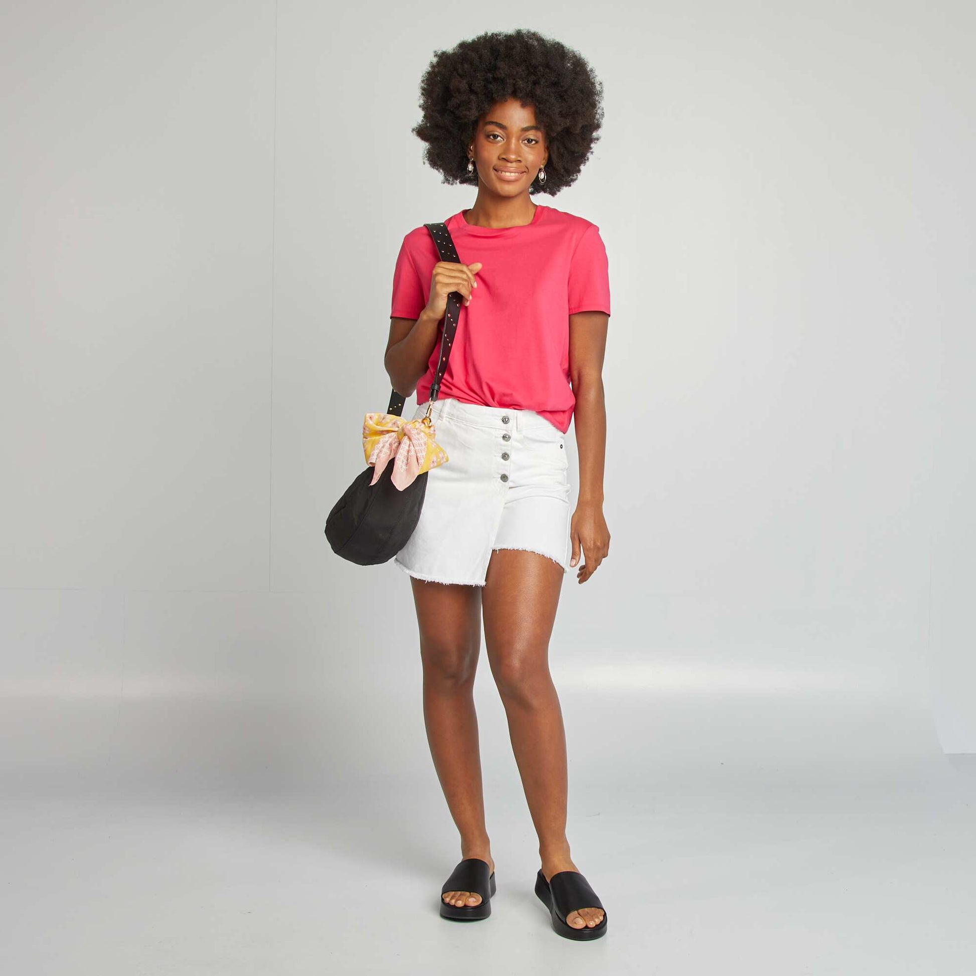 T-shirt en jersey manches courtes ROSE