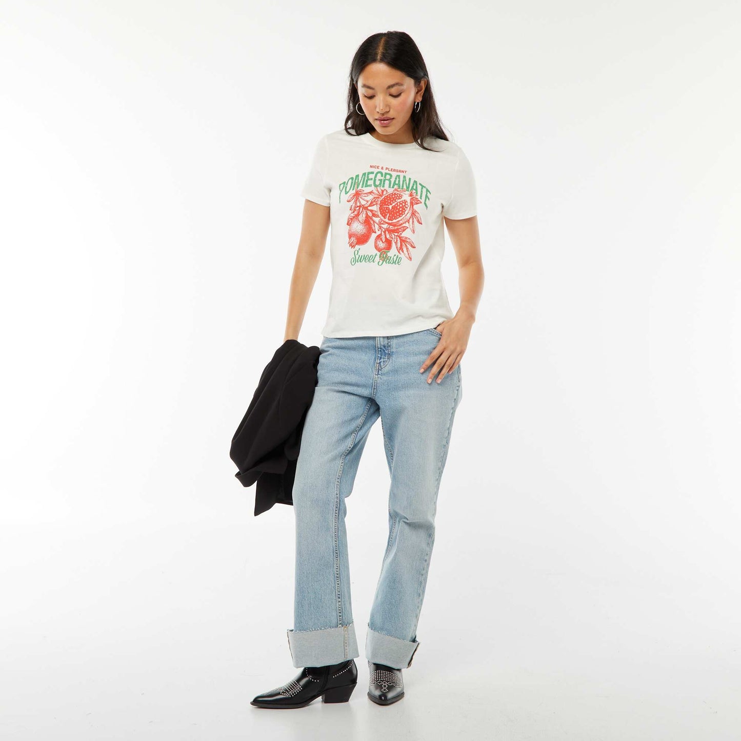 T-shirt imprimé BLANC