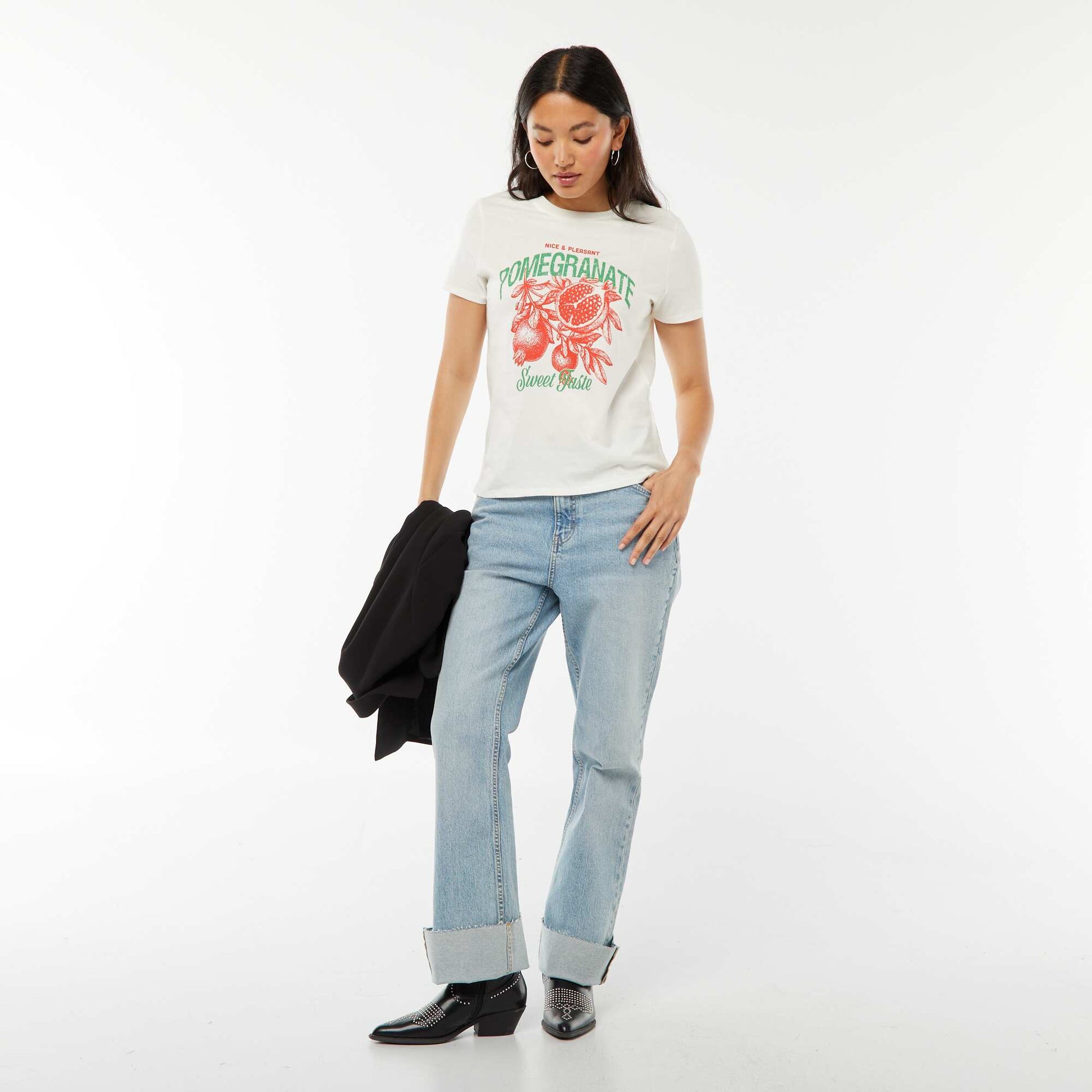 T-shirt imprimé BLANC
