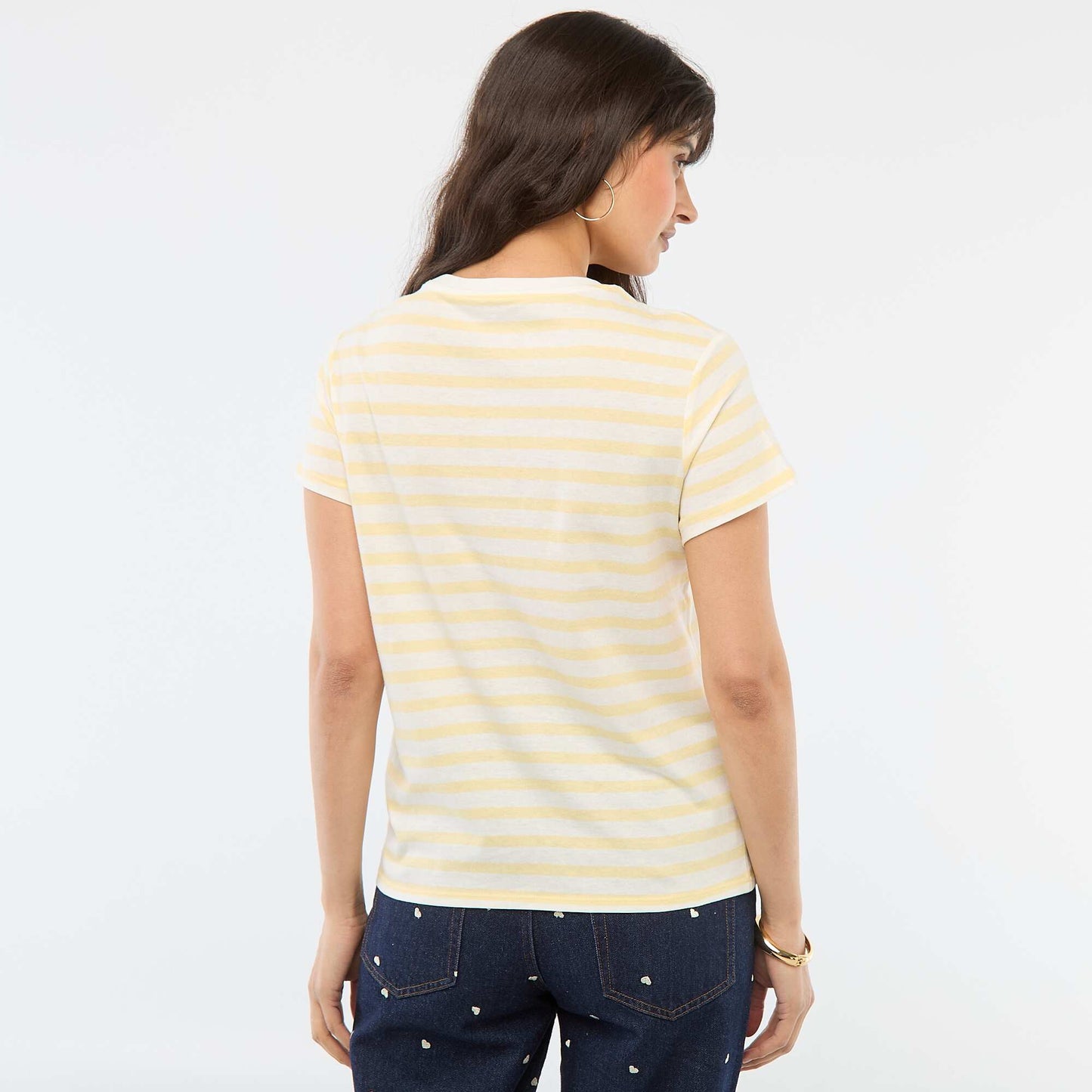 T-shirt imprimé JAUNE