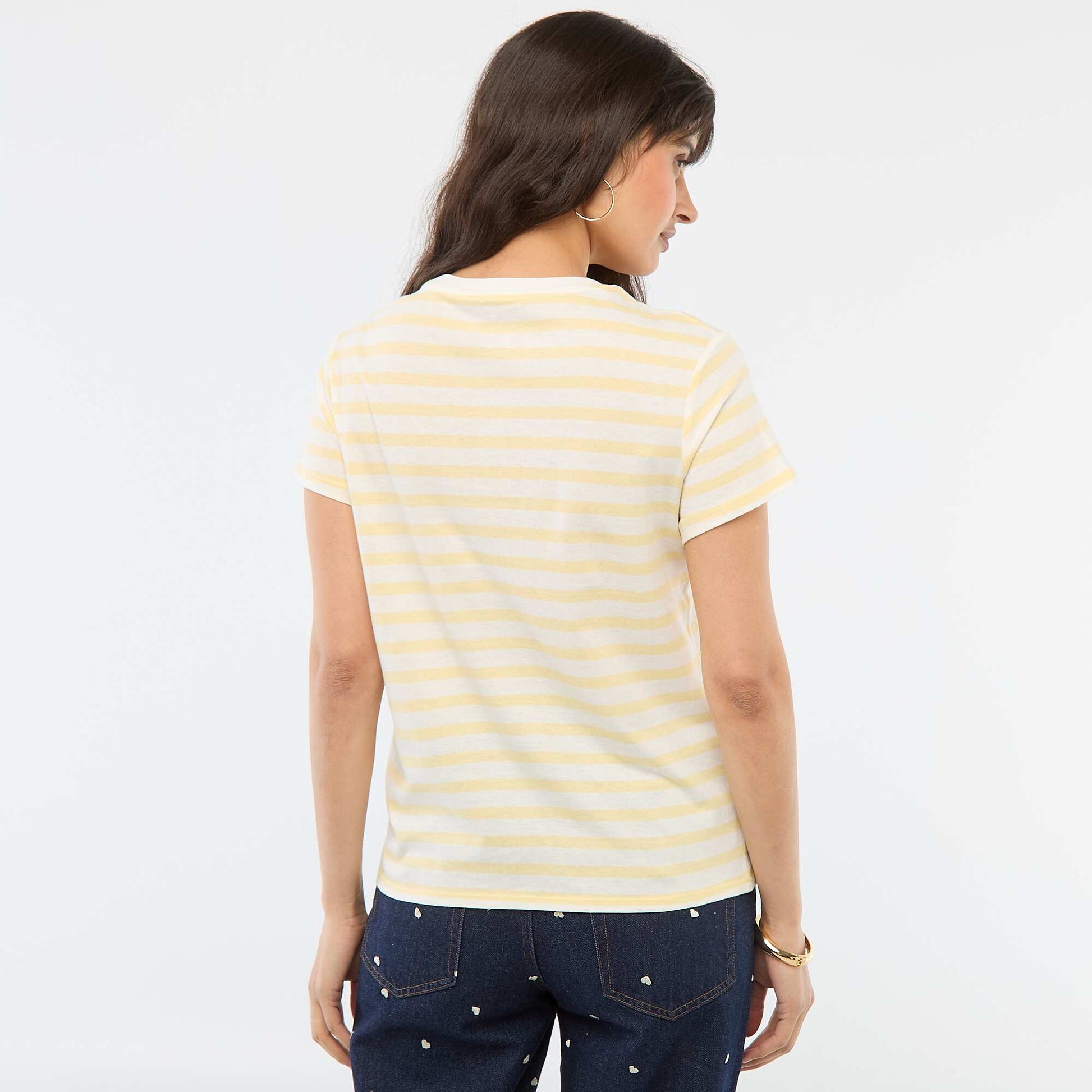 T-shirt imprimé JAUNE