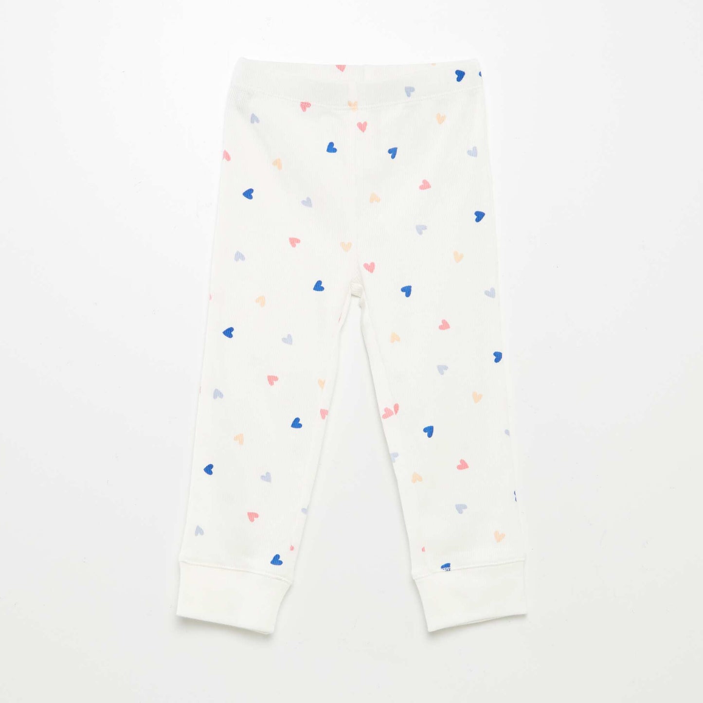 Pyjama imprimé en maille - 2 pièces BLANC