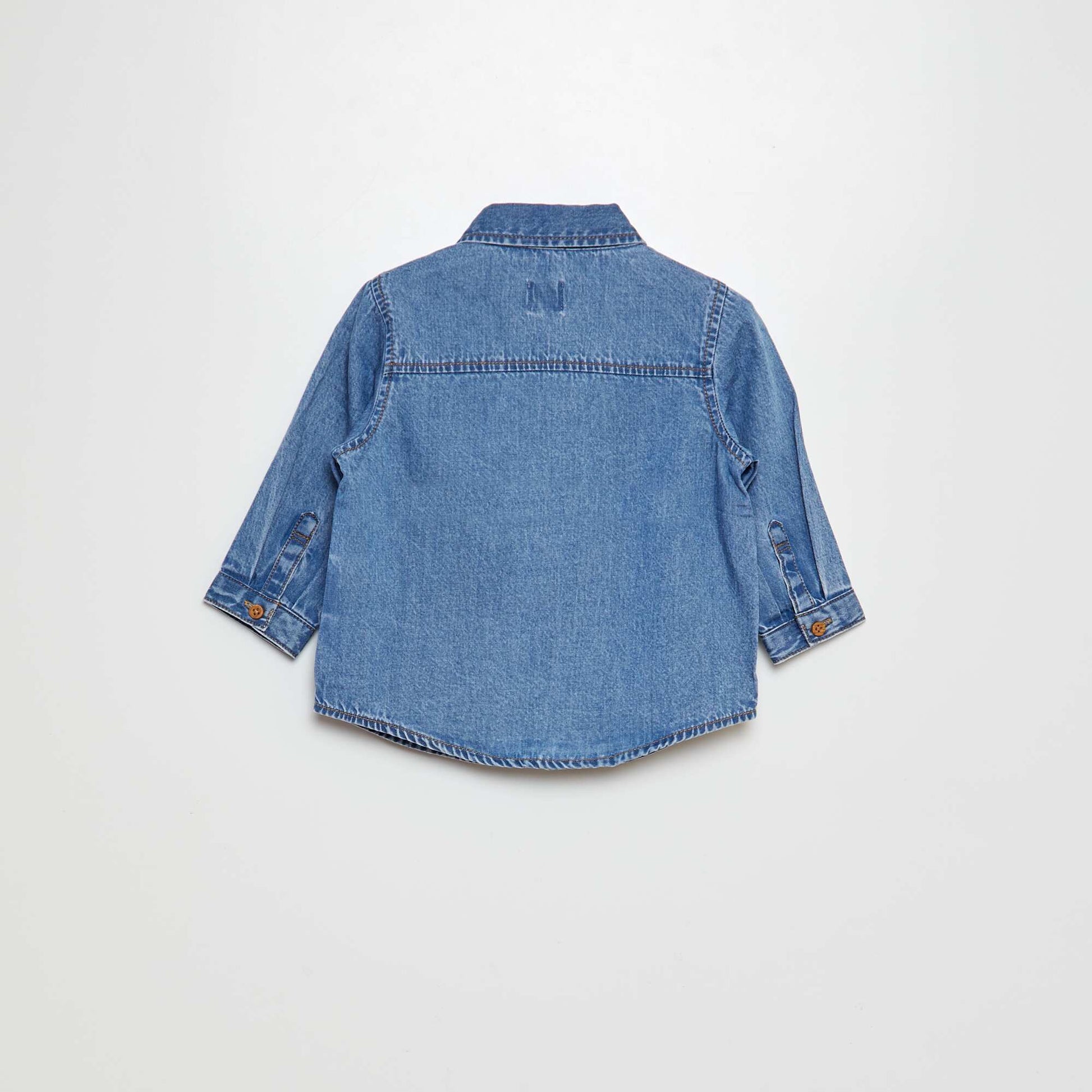 Chemise en coton denim BLEU