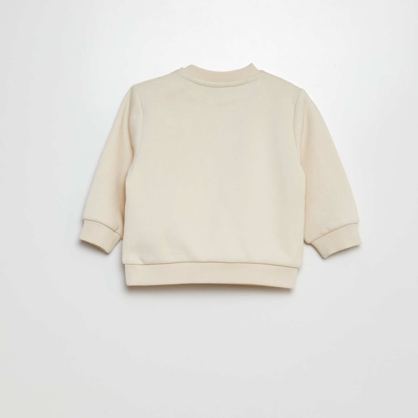 Ensemble sweat imprimé + jogging BLANC/KAKI