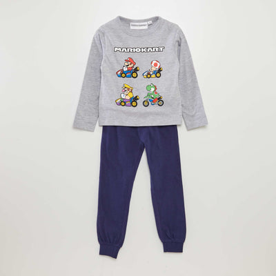 Ensemble pyjama imprimé 'Mario' - 2 pièces BLEU