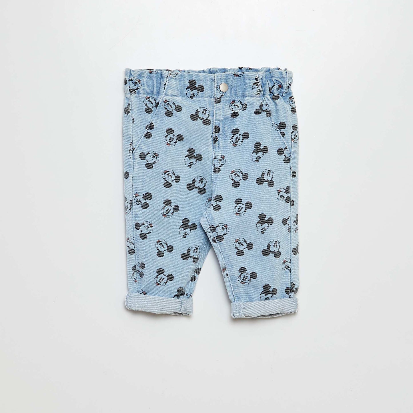 Jean 'Mickey' avec finitions revers BLEU