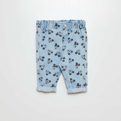 Jean 'Mickey' avec finitions revers BLEU