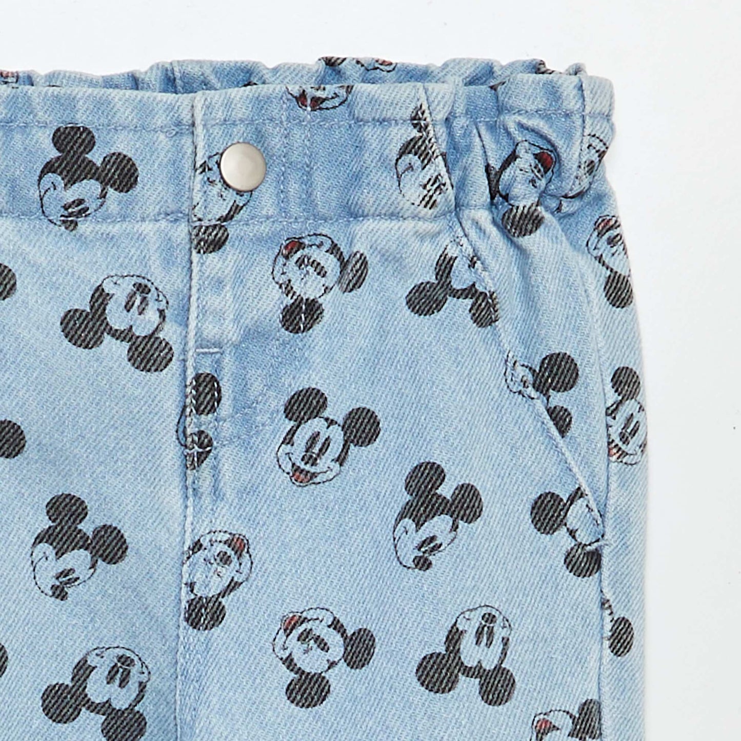 Jean 'Mickey' avec finitions revers BLEU
