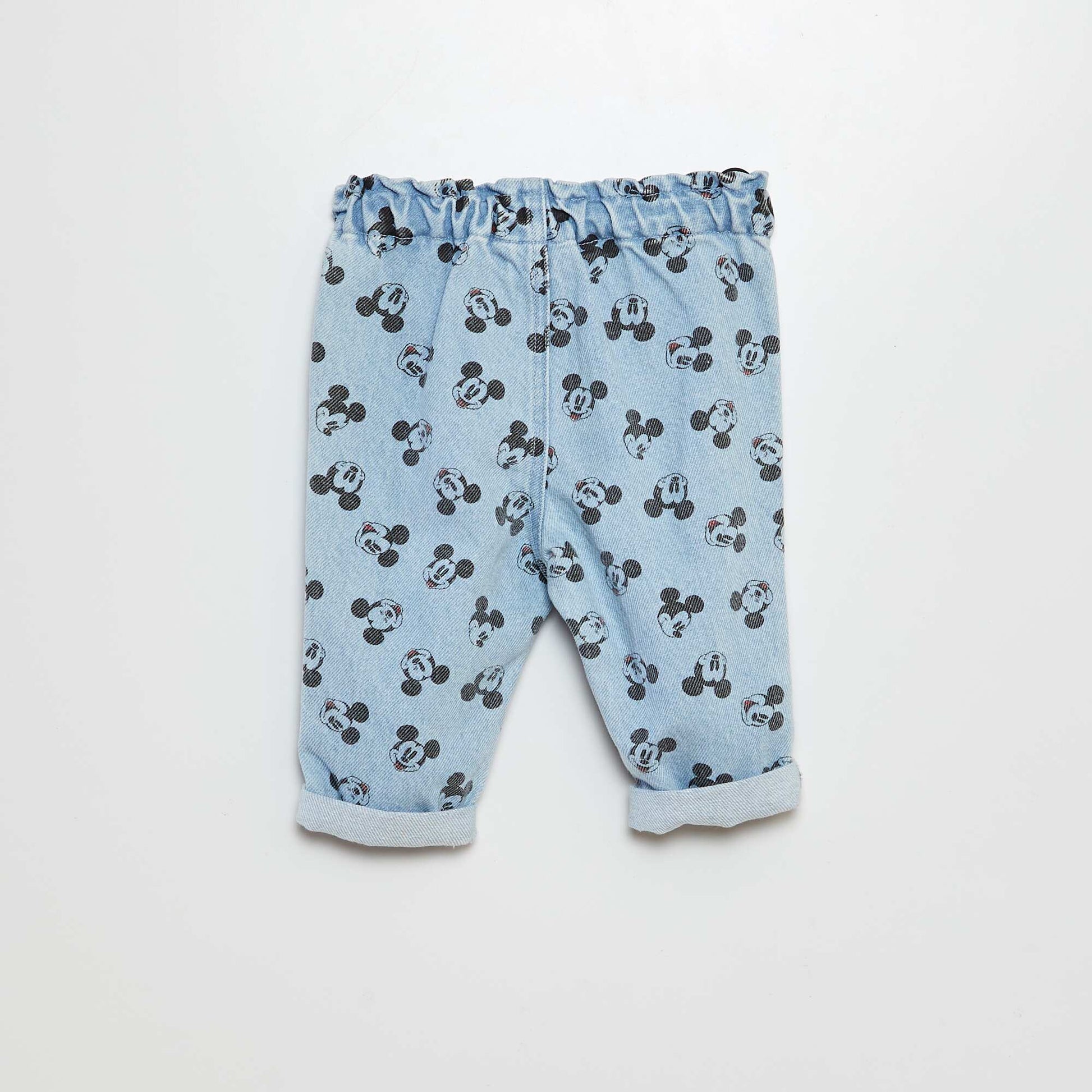 Jean 'Mickey' avec finitions revers BLEU