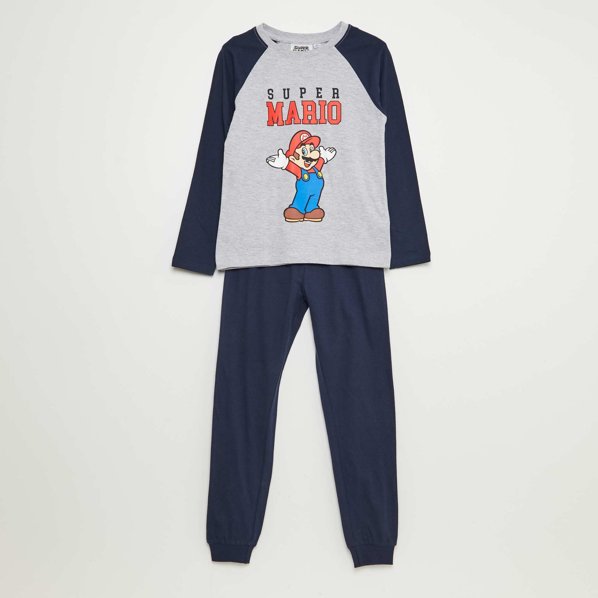 Pyjama long 'Super Mario' 'Nintendo' - 2 pièces BLEU