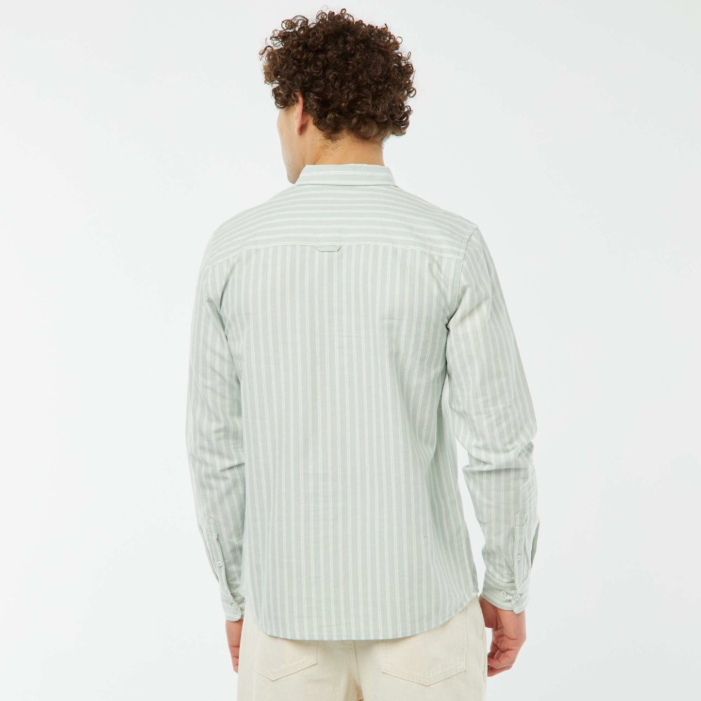 Chemise Oxford à motif VERT