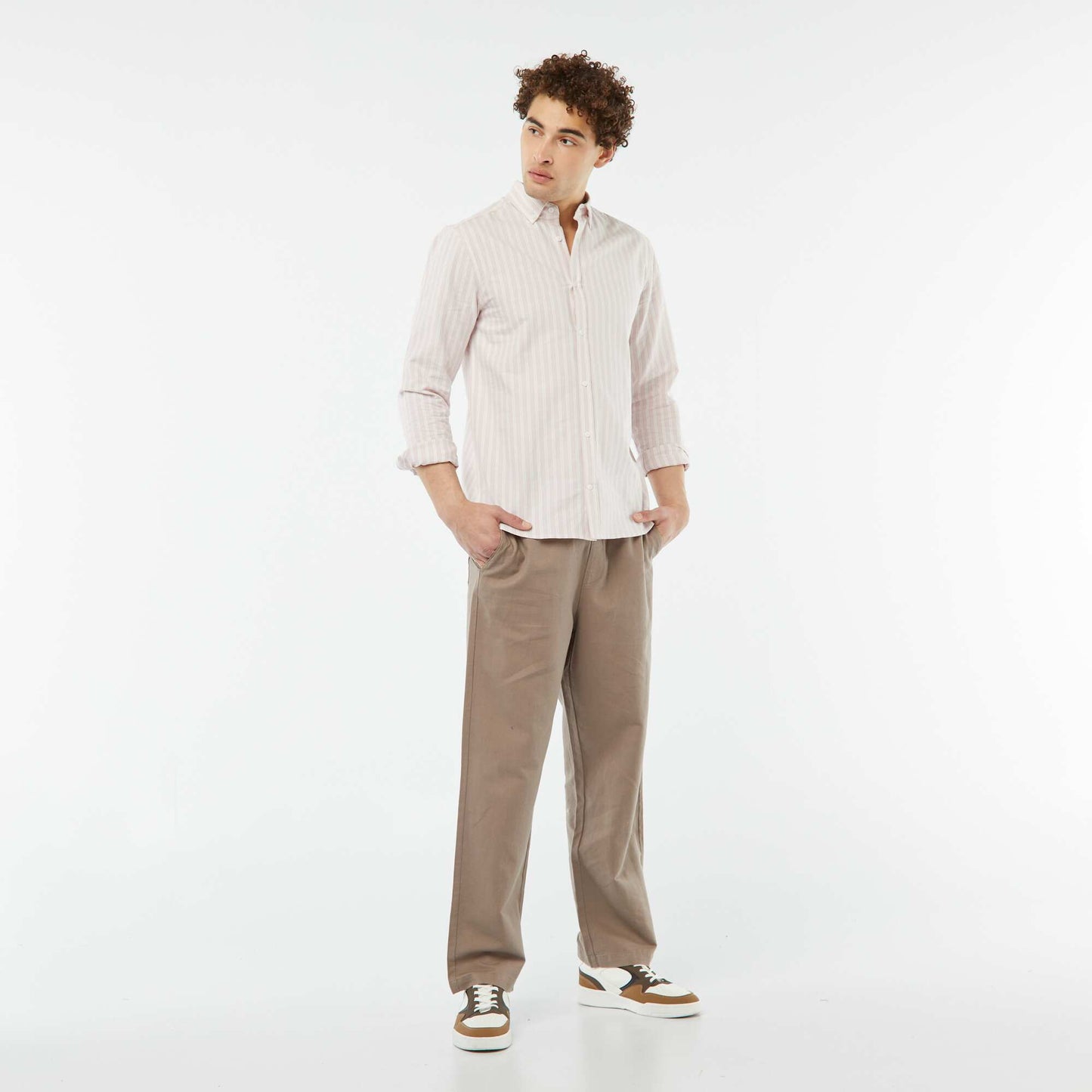 Chemise Oxford à motif ROSE
