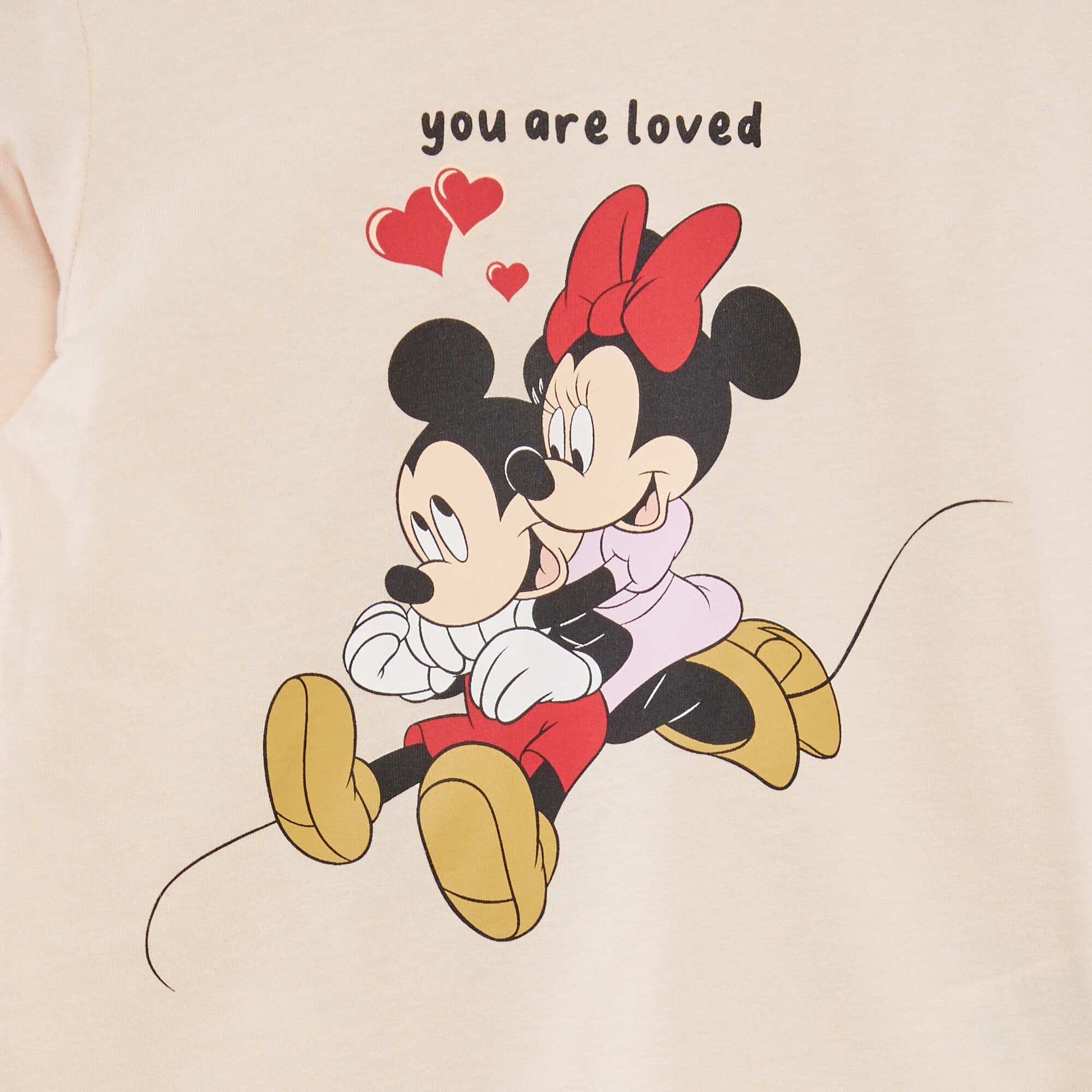 Ensemble pyjama imprimé 'Minnie & Mickey' 'Disney' - 2 pièces ROSE