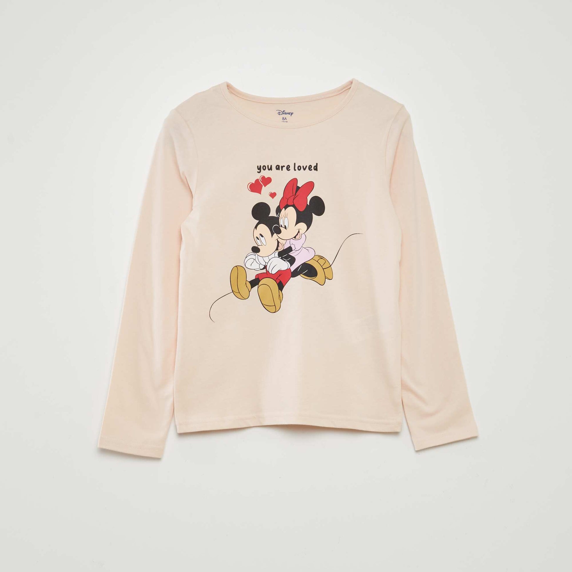 Ensemble pyjama imprimé 'Minnie & Mickey' 'Disney' - 2 pièces ROSE