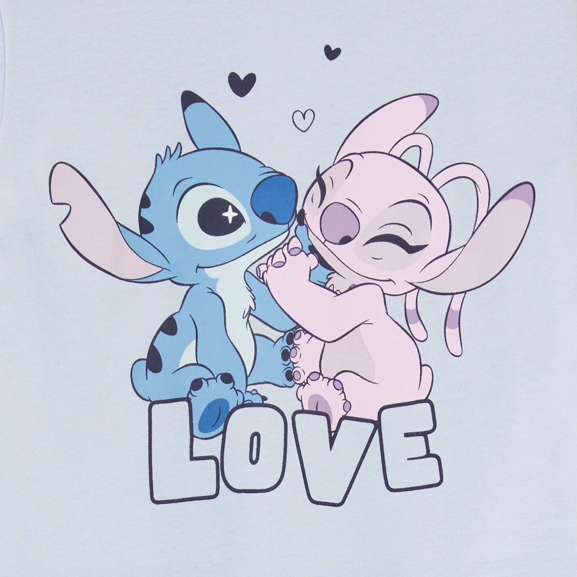 Ensemble pyjama imprimé 'Stitch' 'Disney' - 2 pièces BLEU