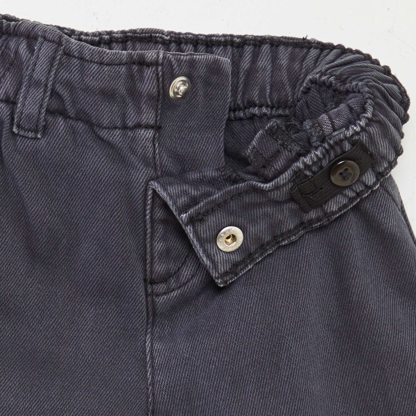 Pantalon en twill paperbag NOIR