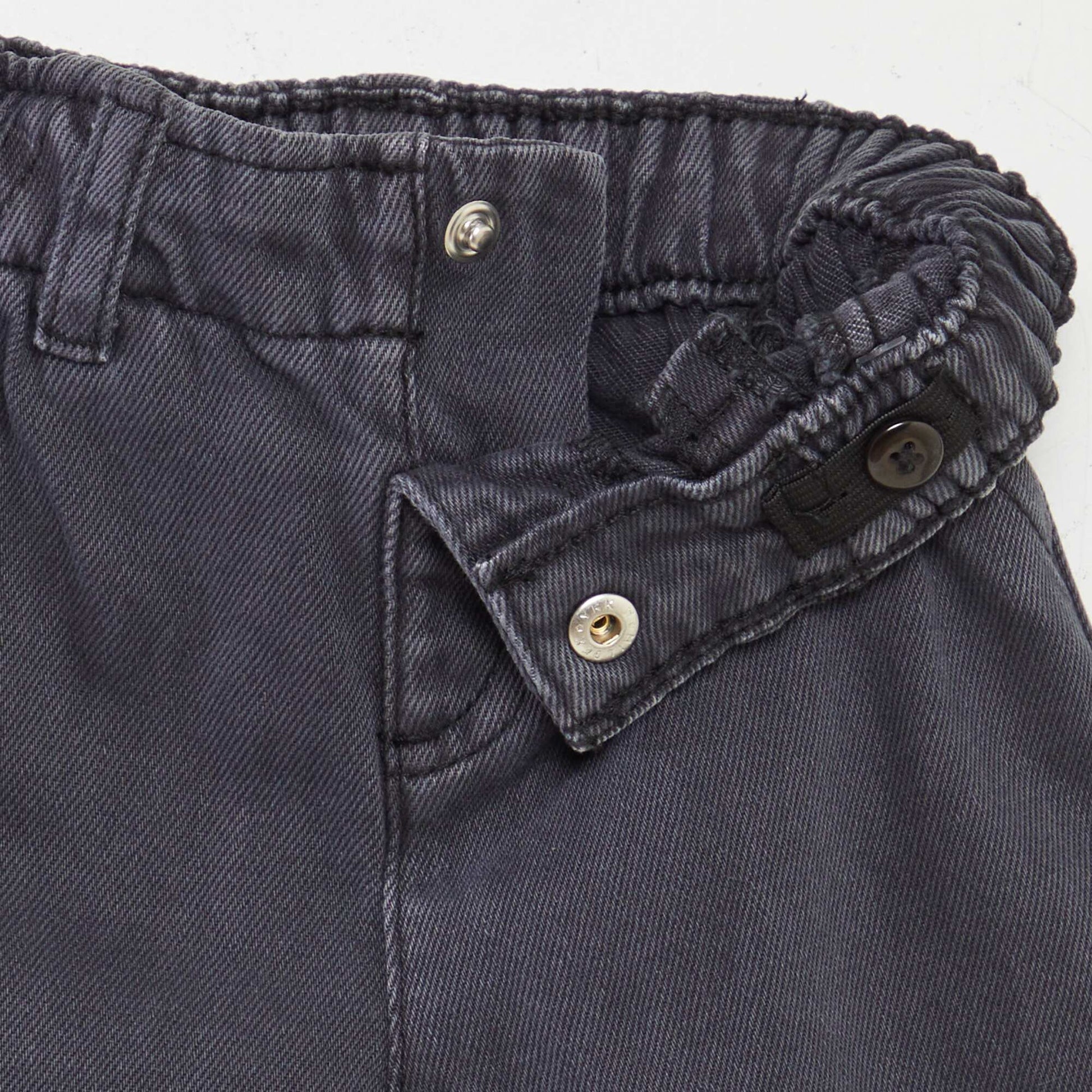 Pantalon en twill paperbag NOIR